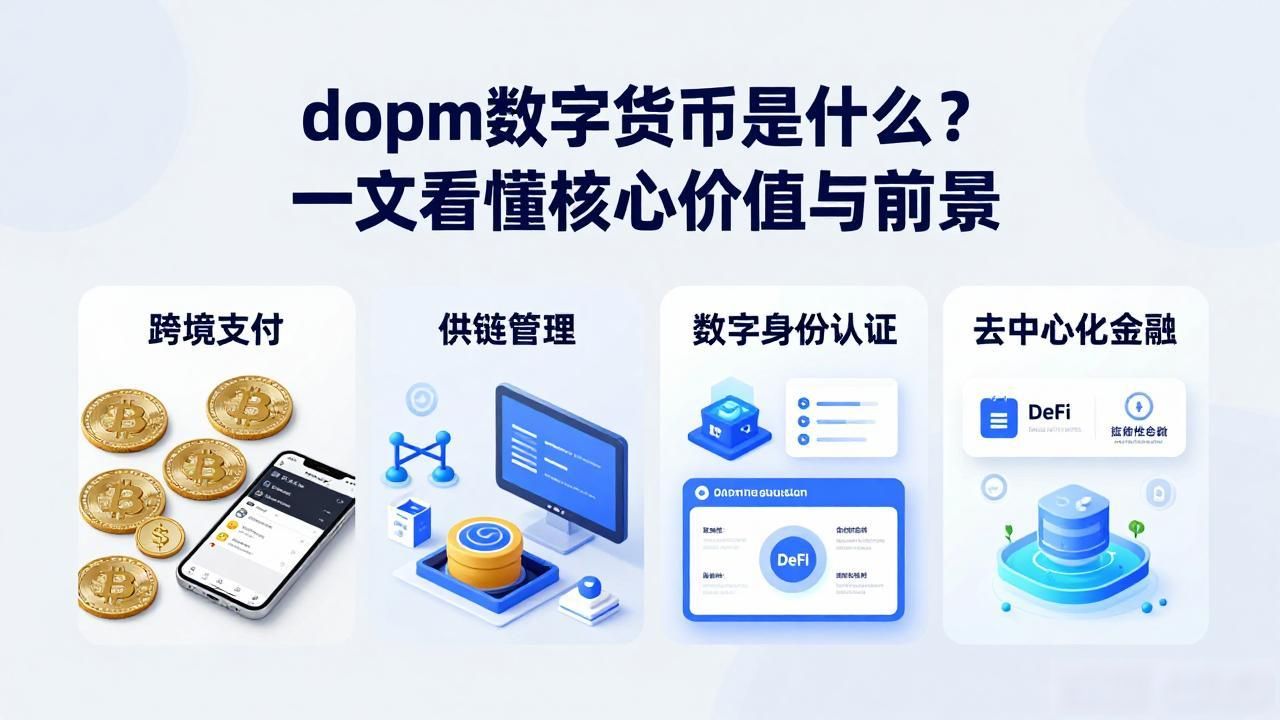 dopm数字货币是什么？一文看懂核心价值与前景