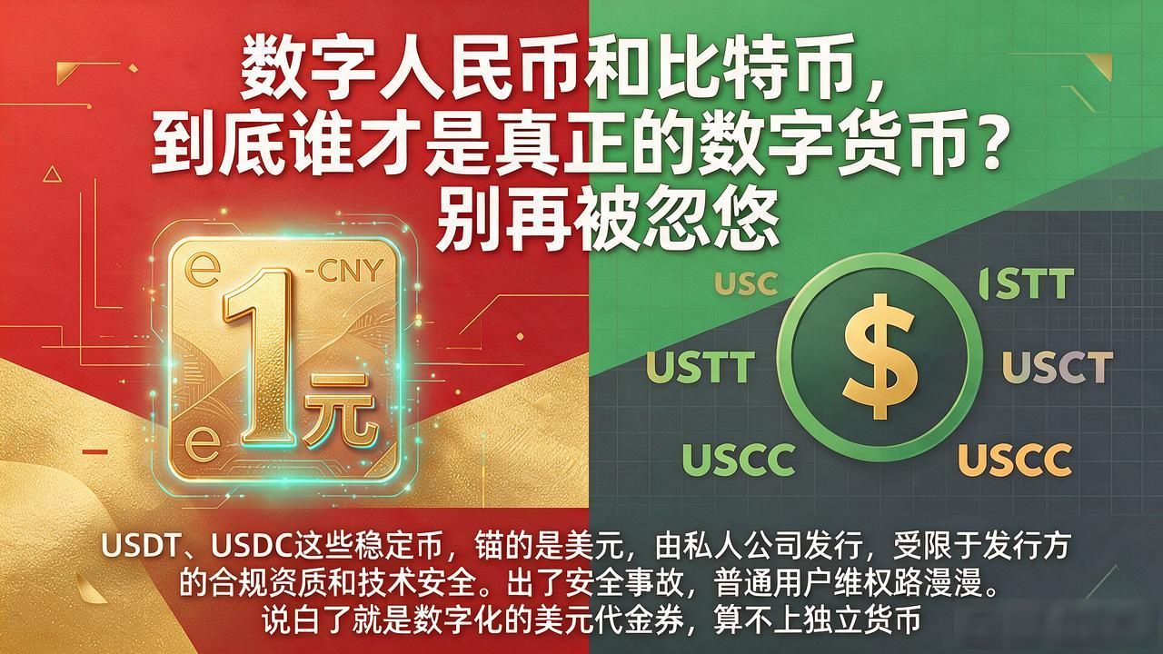 数字人民币和比特币，到底谁才是真正的数字货币？别再被忽悠