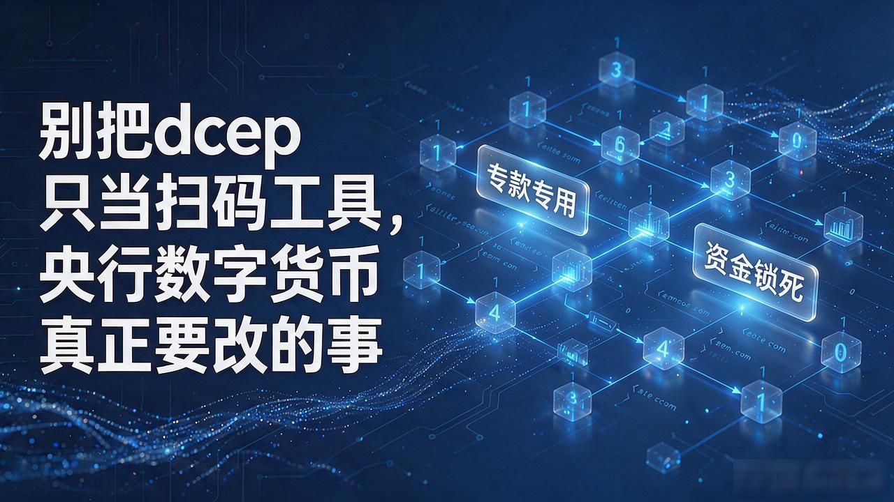 别把dcep只当扫码工具，央行数字货币真正要改的事