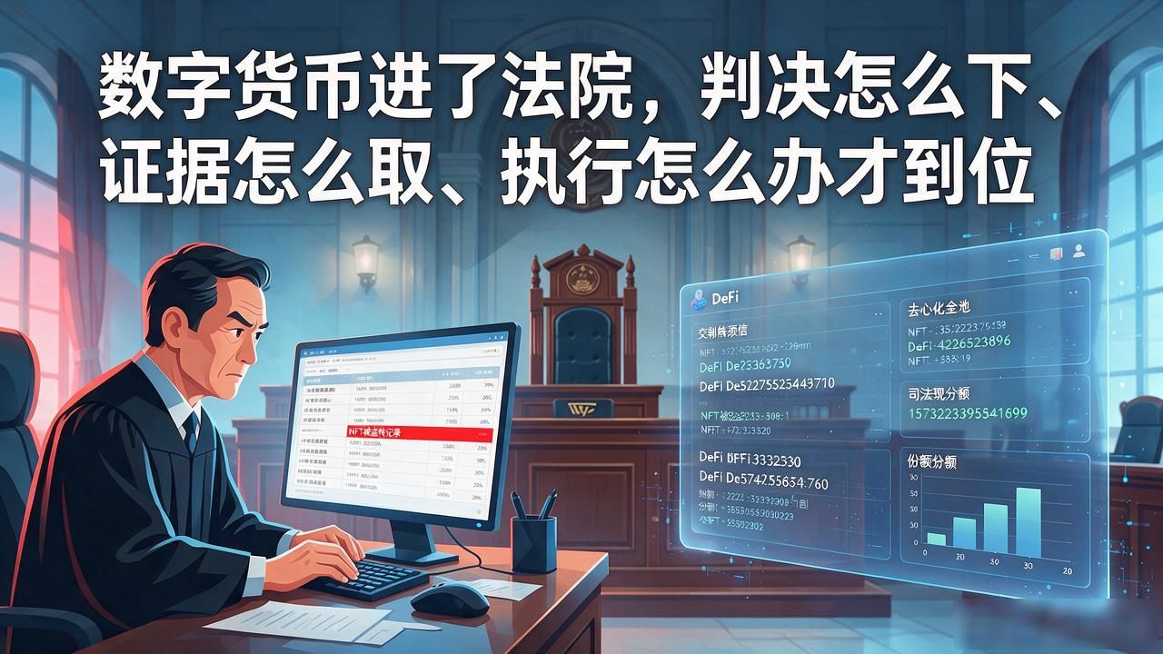 数字货币进了法院，判决怎么下、证据怎么取、执行怎么办才到位