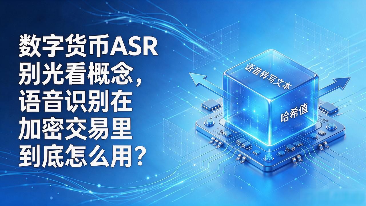 数字货币ASR别光看概念，语音识别在加密交易里到底怎么用