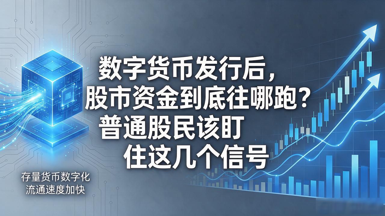 数字货币发行后，股市资金到底往哪跑？普通股民该盯住这几个信号